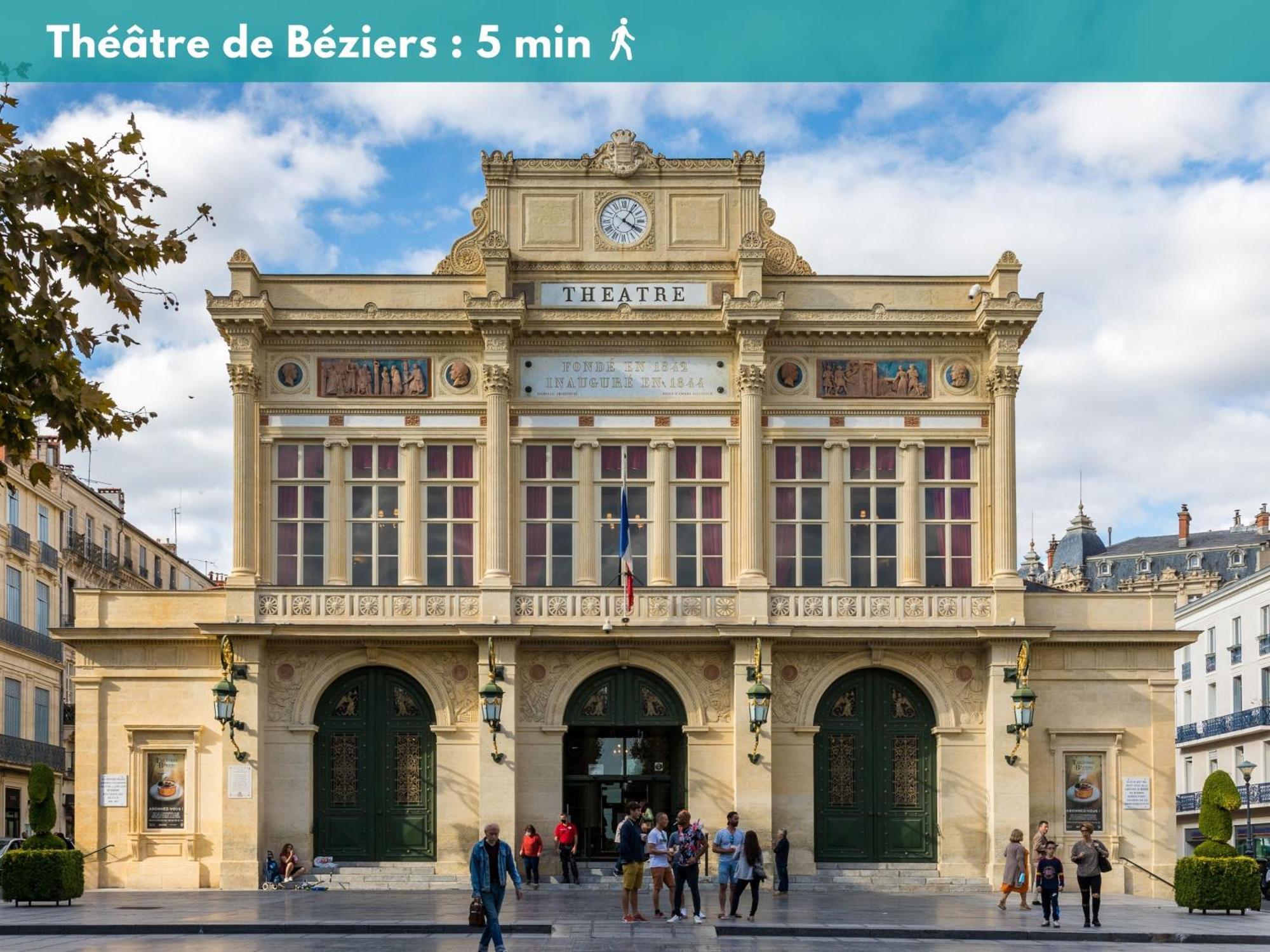 Charmant Studio Climatise 'Alma 1' - Beziers Centre - Wifi Fibre - Netflix Apartment ภายนอก รูปภาพ