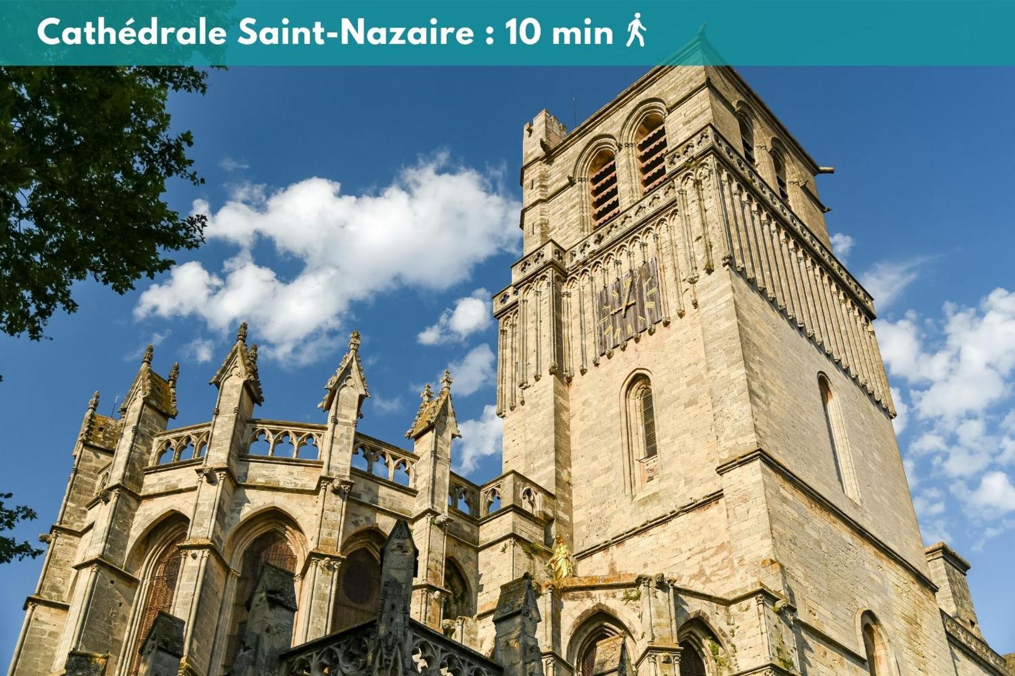 Charmant Studio Climatise 'Alma 1' - Beziers Centre - Wifi Fibre - Netflix Apartment ภายนอก รูปภาพ